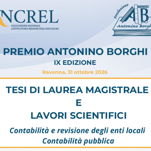 PREMIO ANTONINO BORGHI IX EDIZIONE